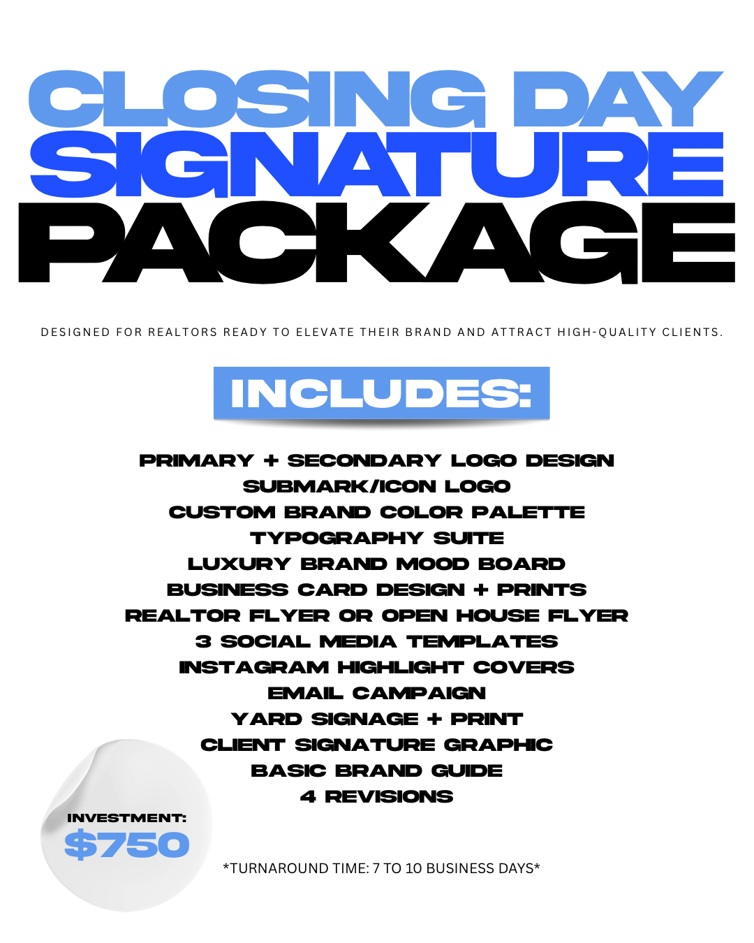 Closing Day Signature Package