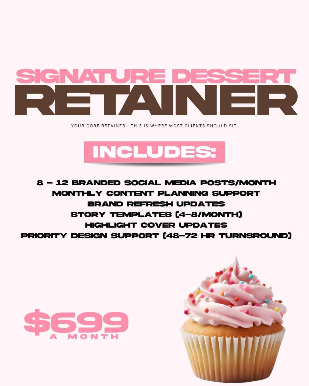 Signature Dessert Retainer