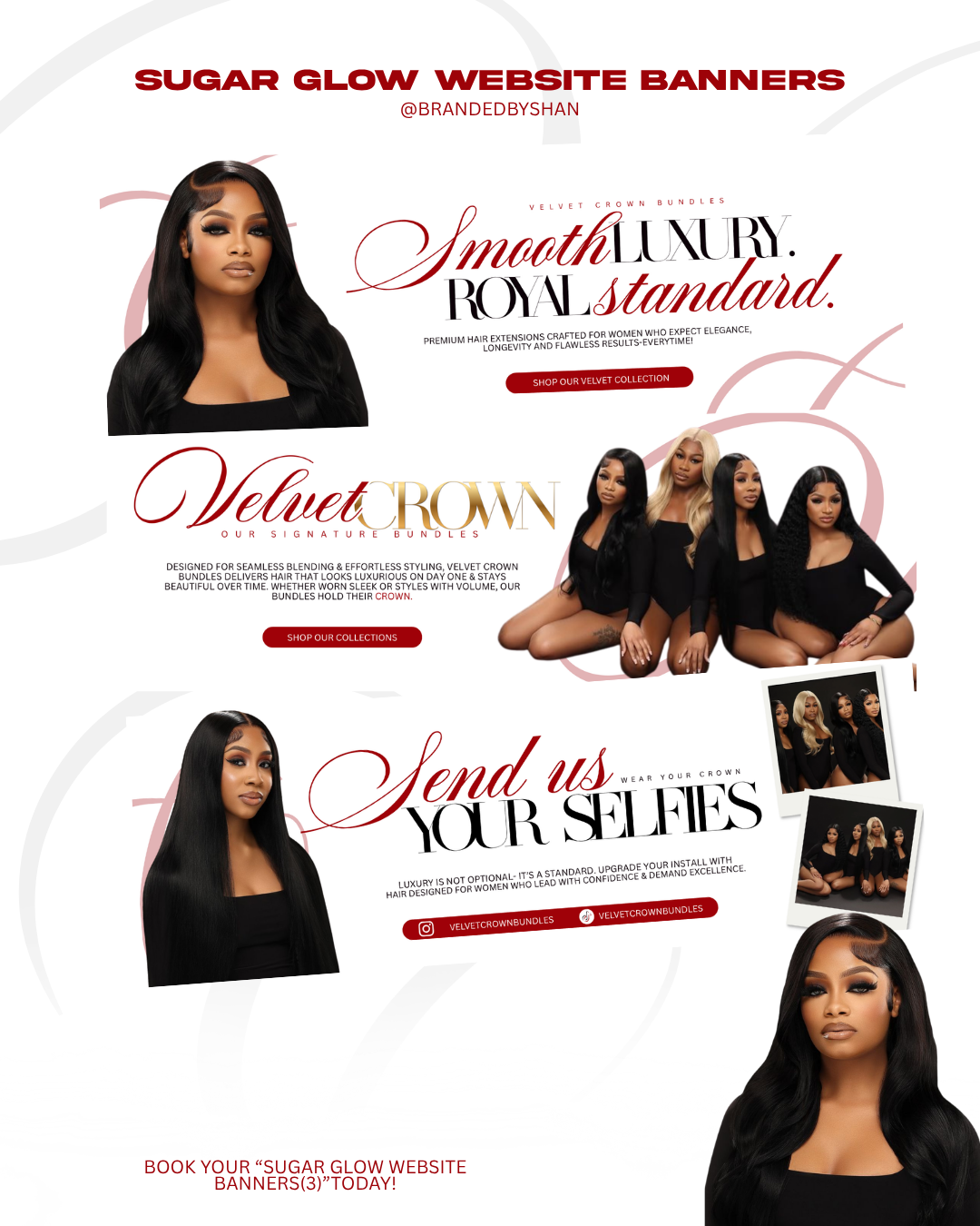 Sugar Glow Website Banners