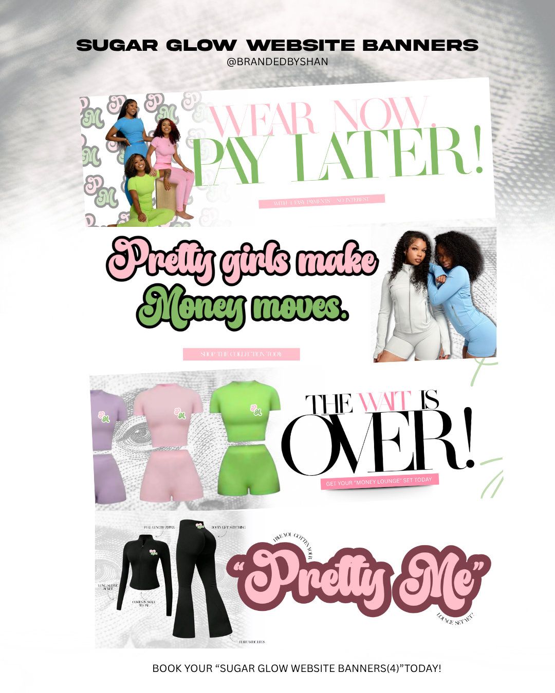 Sugar Glow Website Banners