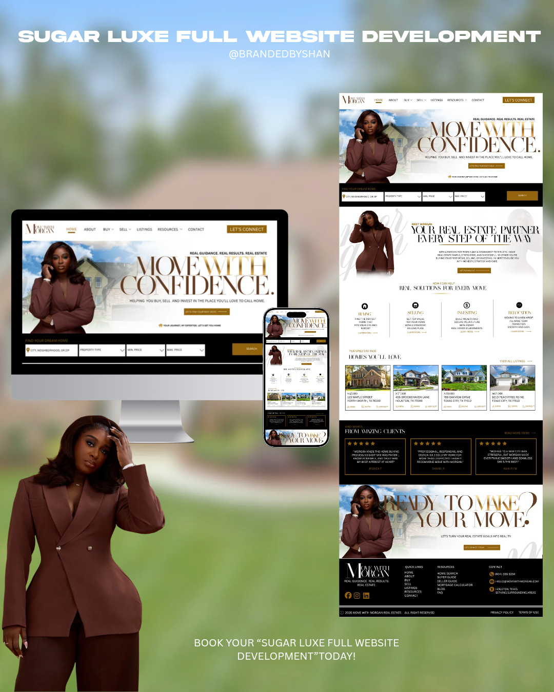 Sugar Luxe Full Website Development